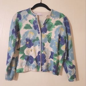 Frances Valentine Cashmere Floral Sweater